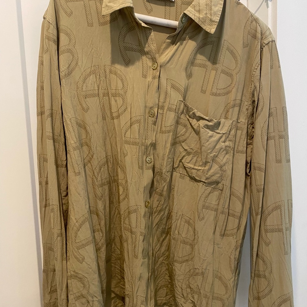 Anine Bing Monogram Button Down - image 1